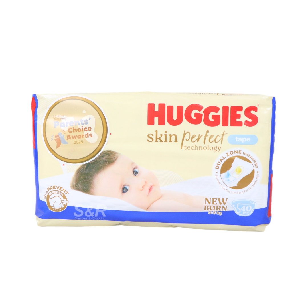 Huggies Skin Perfect Technology Tape Diaper New Born 40pcs